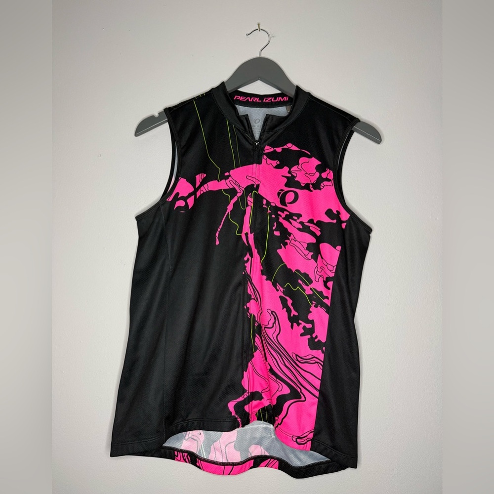 Pearl Izumi Black and Pink Cycling Jersey